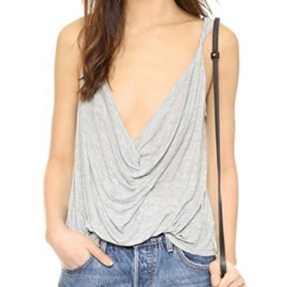 Free People Draped Tank with front twist